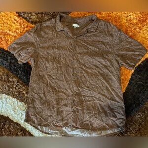 Earthbound Trading Co. Men’s, Mushroom Print, Button Down, Shirt